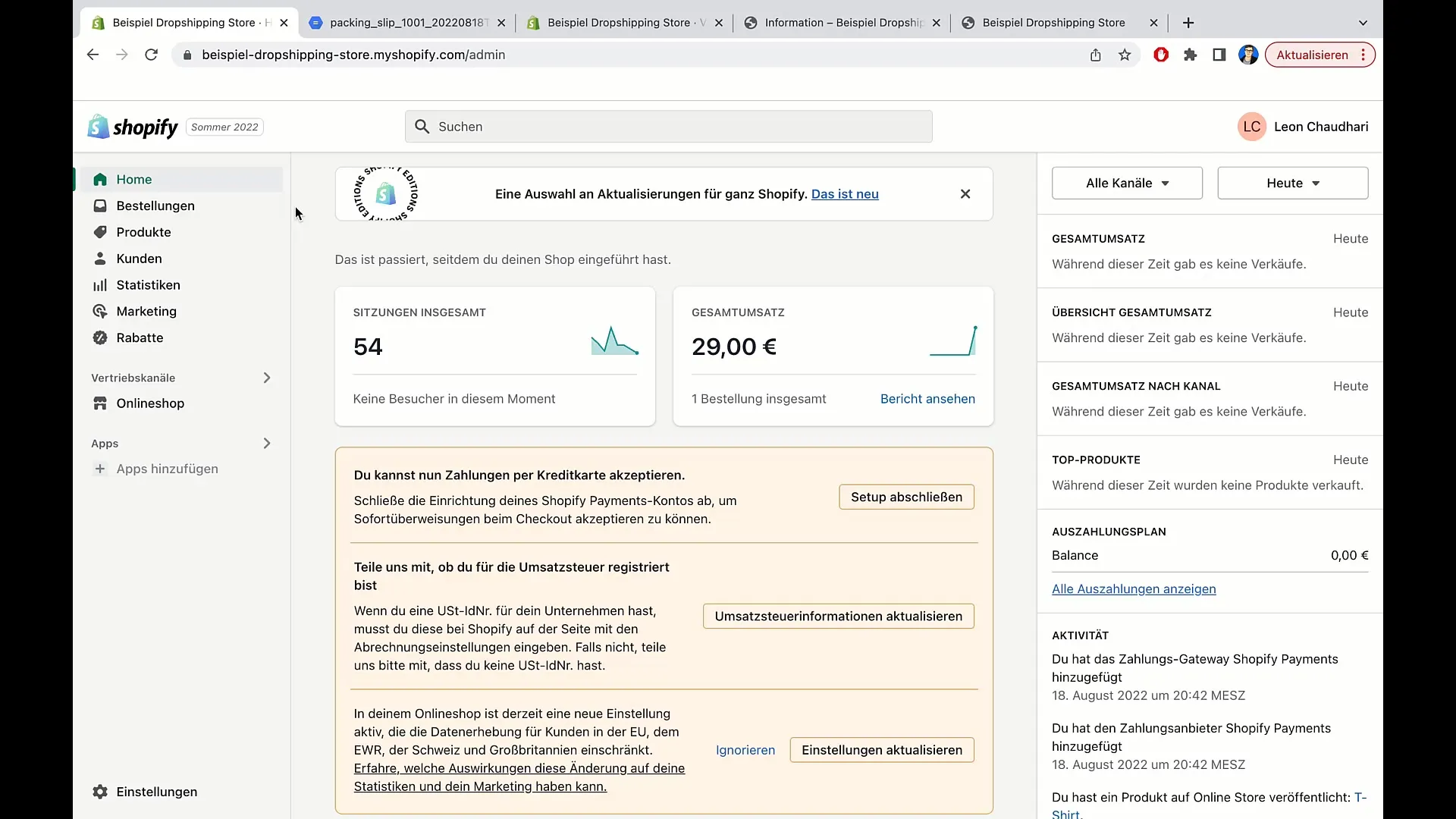 Kurs e-commerce: Mengelola retur secara efektif di Shopify Kurs E-Commerce: Mengelola retur secara efektif di Shopify