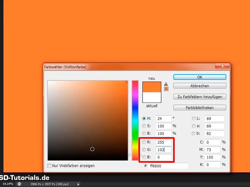 Photoshop composing - Fire and ice - Part 05: Making the fire glow