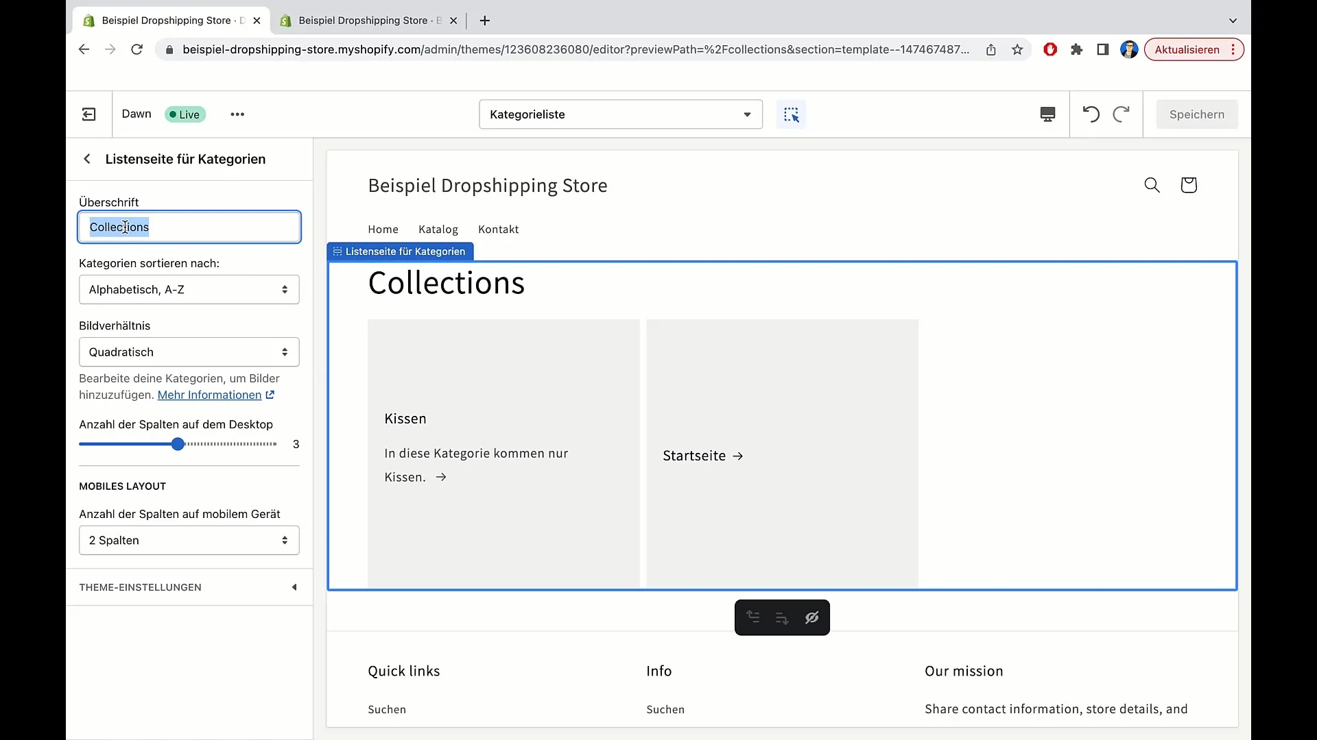 Hur du redigerar sidor framgångsrikt i Shopify