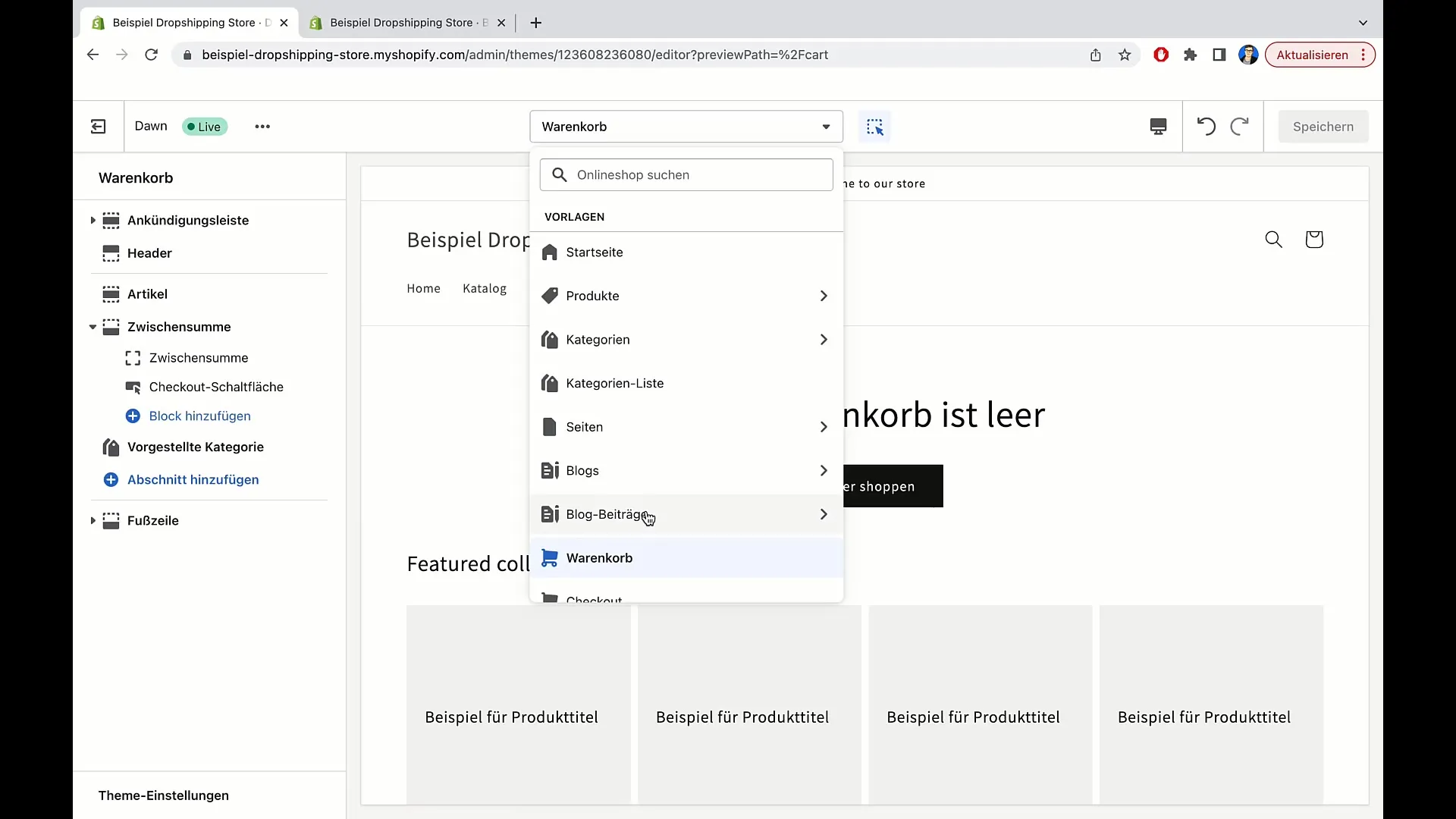 Hur du lyckas redigera sidor i Shopify