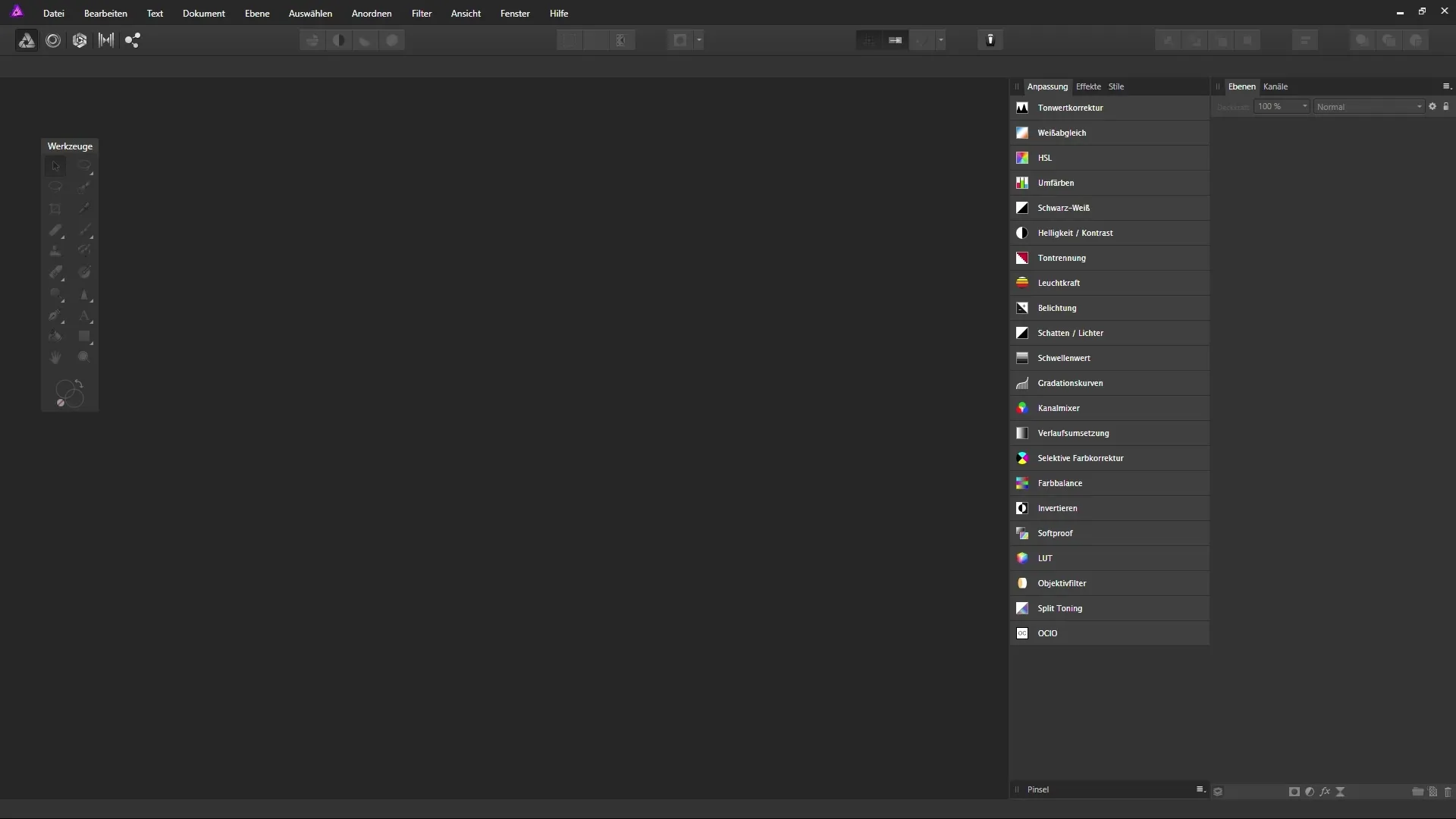 Voreinstellungen für die Beauty-Retusche in Affinity Photo