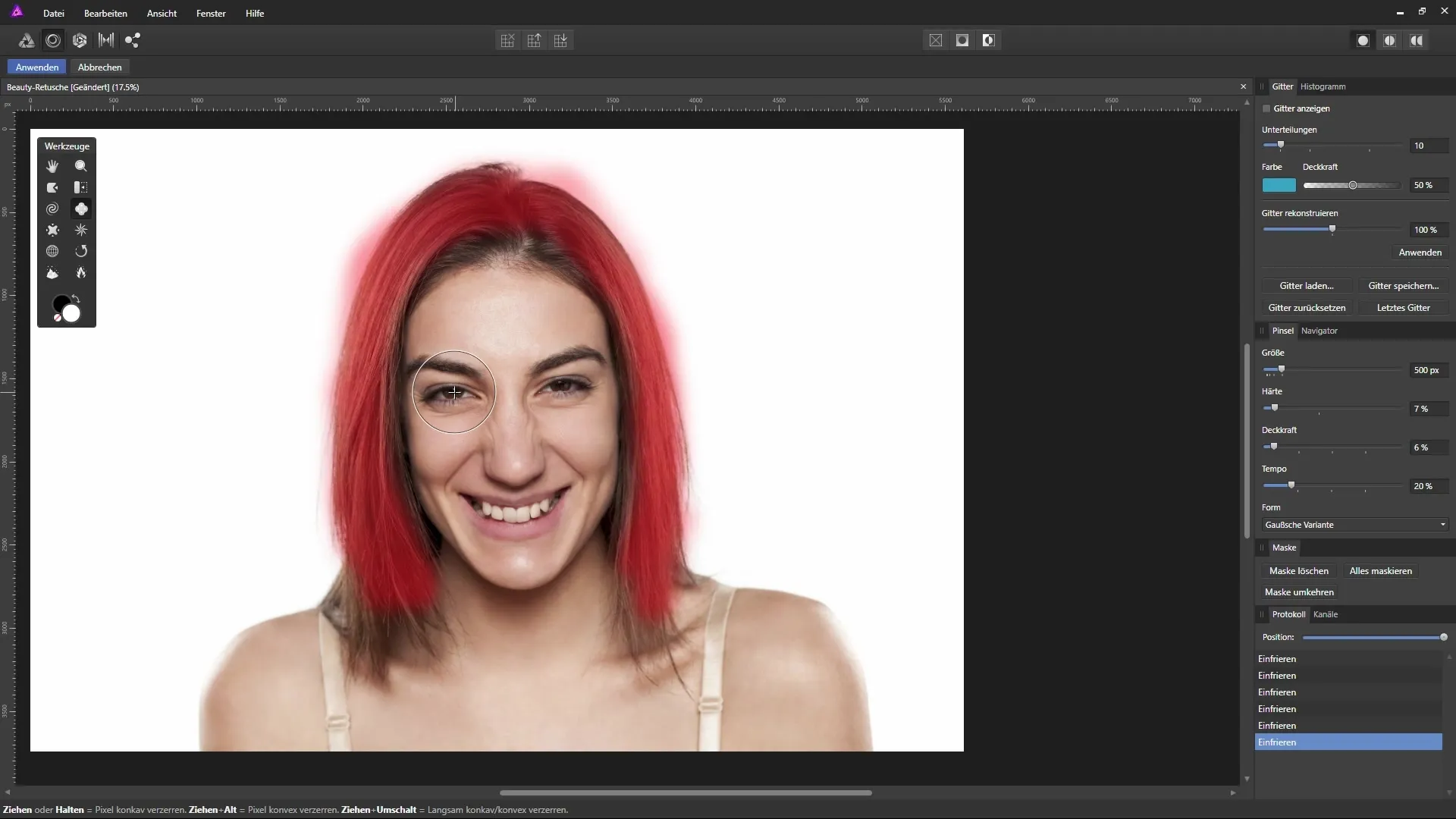Präzise Gesichtmodellierung in Affinity Photo Präzise Gesichtmodellierung in Affinity Photo