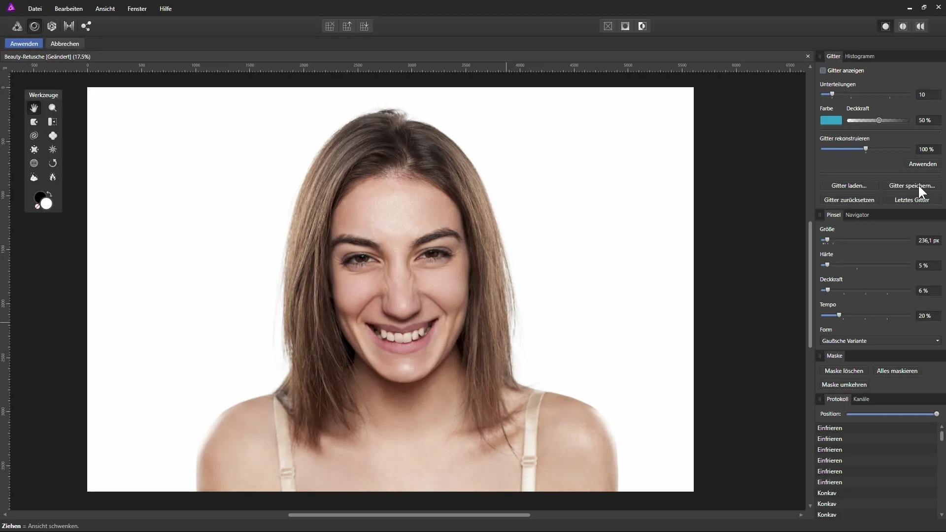 Präzise Gesichtmodellierung in Affinity Photo Präzise Gesichtmodellierung in Affinity Photo