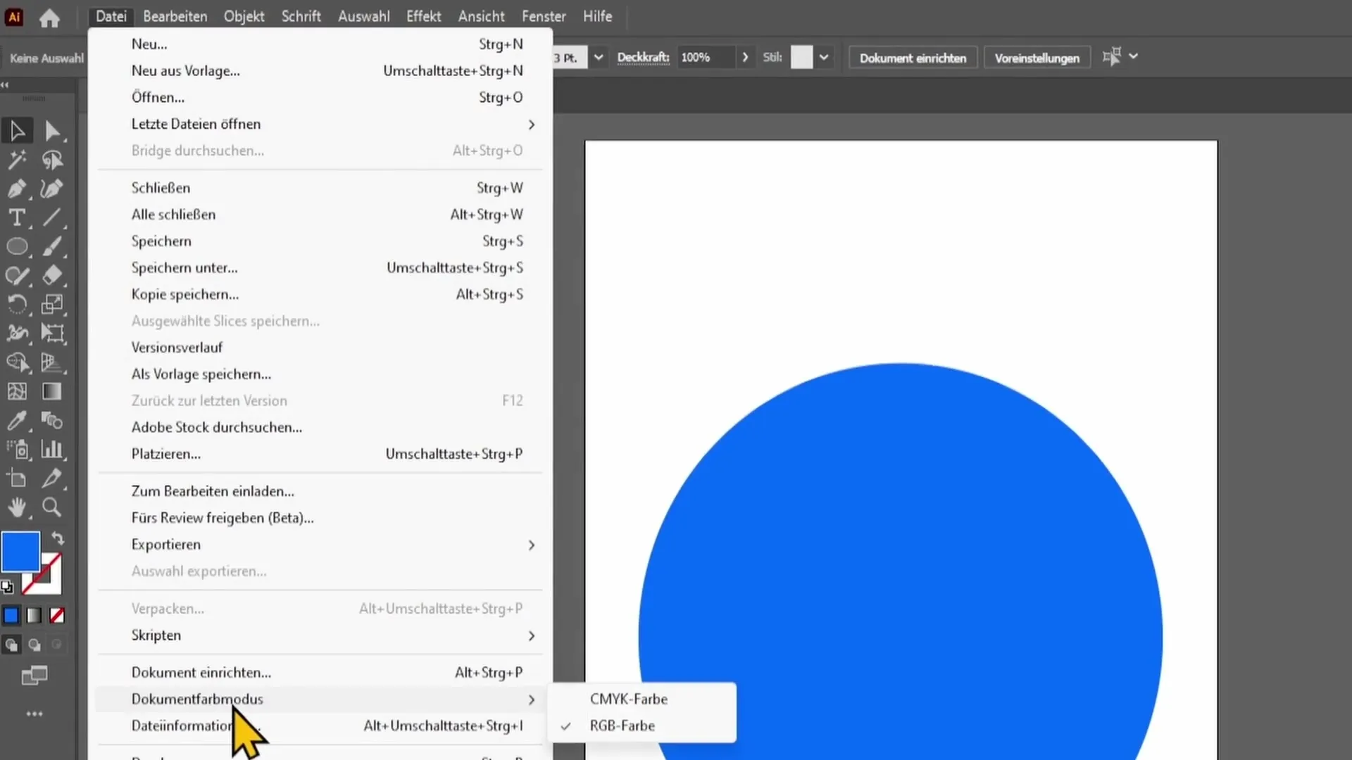 Farbmanagement in Adobe Illustrator: RGB und CMYK verstehen