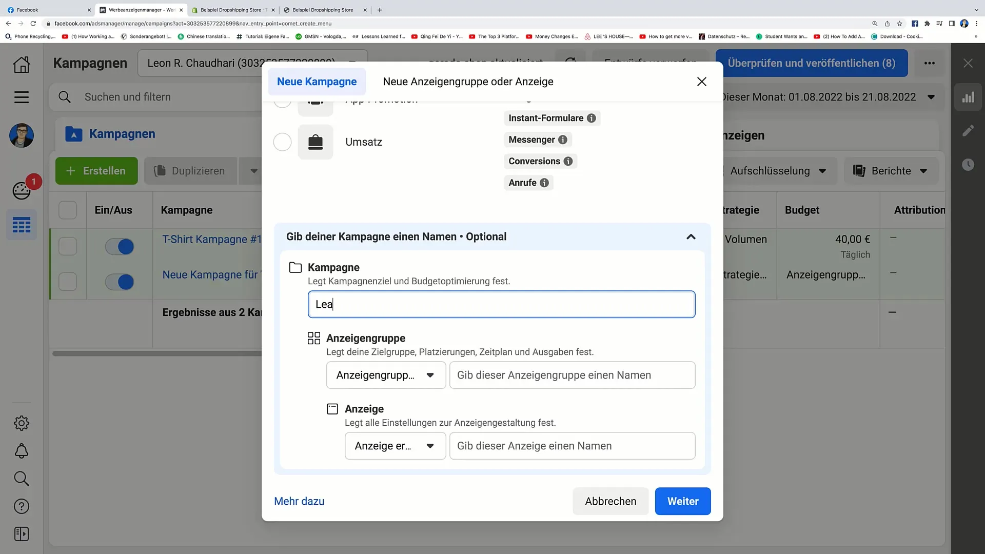 Indsamle e-mailadresser gennem Facebook-leadannoncering