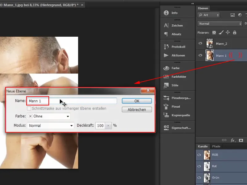Photoshop-Composing - Das Orakel des Meeres - Teil 05: Maske vorbereiten und platzieren