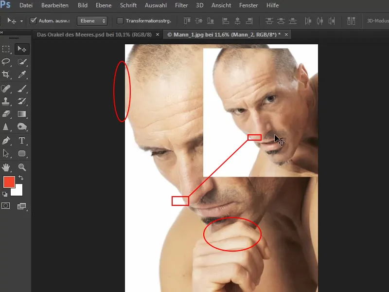 Photoshop-Composing - Das Orakel des Meeres - Teil 05: Maske vorbereiten und platzieren