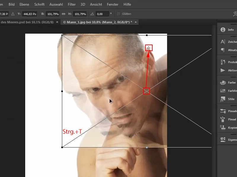 Photoshop-Composing - Das Orakel des Meeres - Teil 05: Maske vorbereiten und platzieren