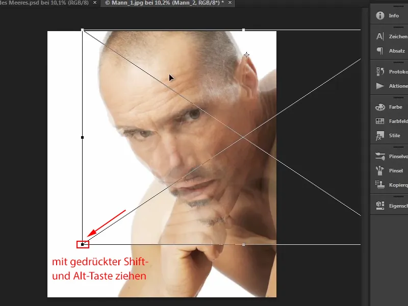 Photoshop-Composing - Das Orakel des Meeres - Teil 05: Maske vorbereiten und platzieren
