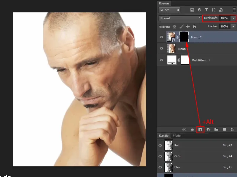 Photoshop-Composing - Das Orakel des Meeres - Teil 05: Maske vorbereiten und platzieren