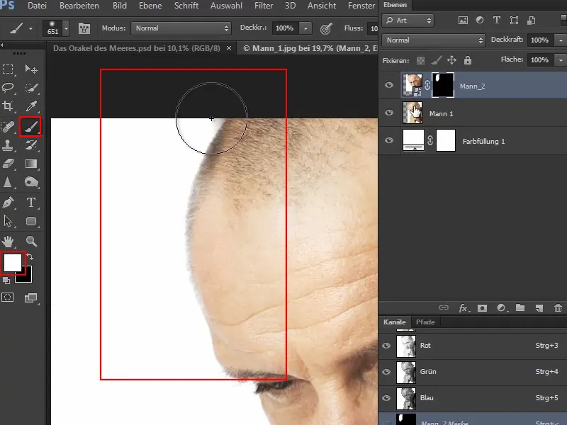 Photoshop-Composing - Das Orakel des Meeres - Teil 05: Maske vorbereiten und platzieren