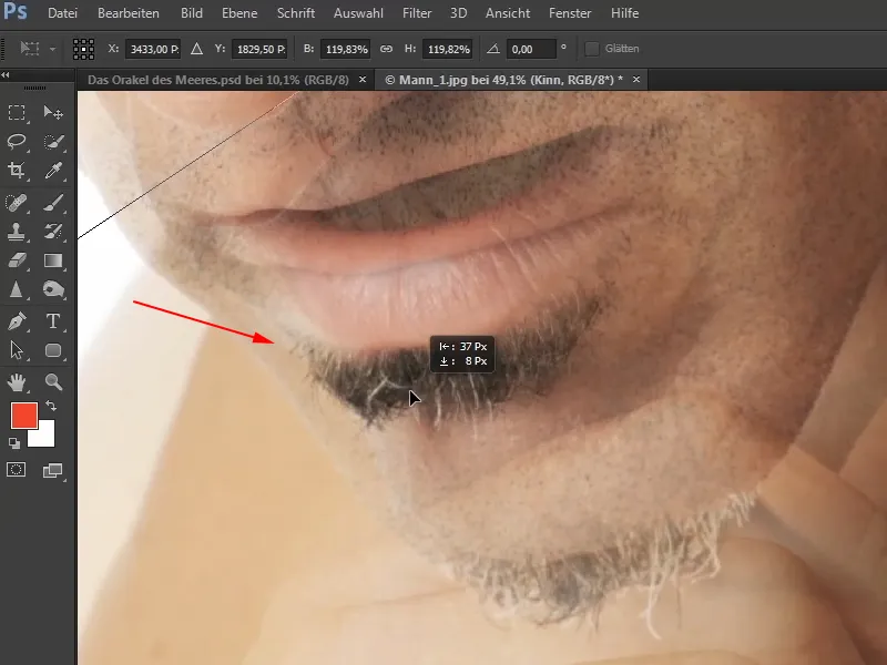 Photoshop-Composing - Das Orakel des Meeres - Teil 05: Maske vorbereiten und platzieren