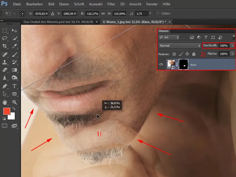 Photoshop-Composing - Das Orakel des Meeres - Teil 05: Maske vorbereiten und platzieren