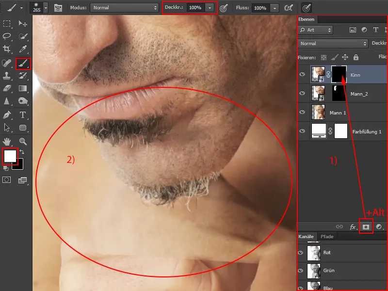 Photoshop-Composing - Das Orakel des Meeres - Teil 05: Maske vorbereiten und platzieren