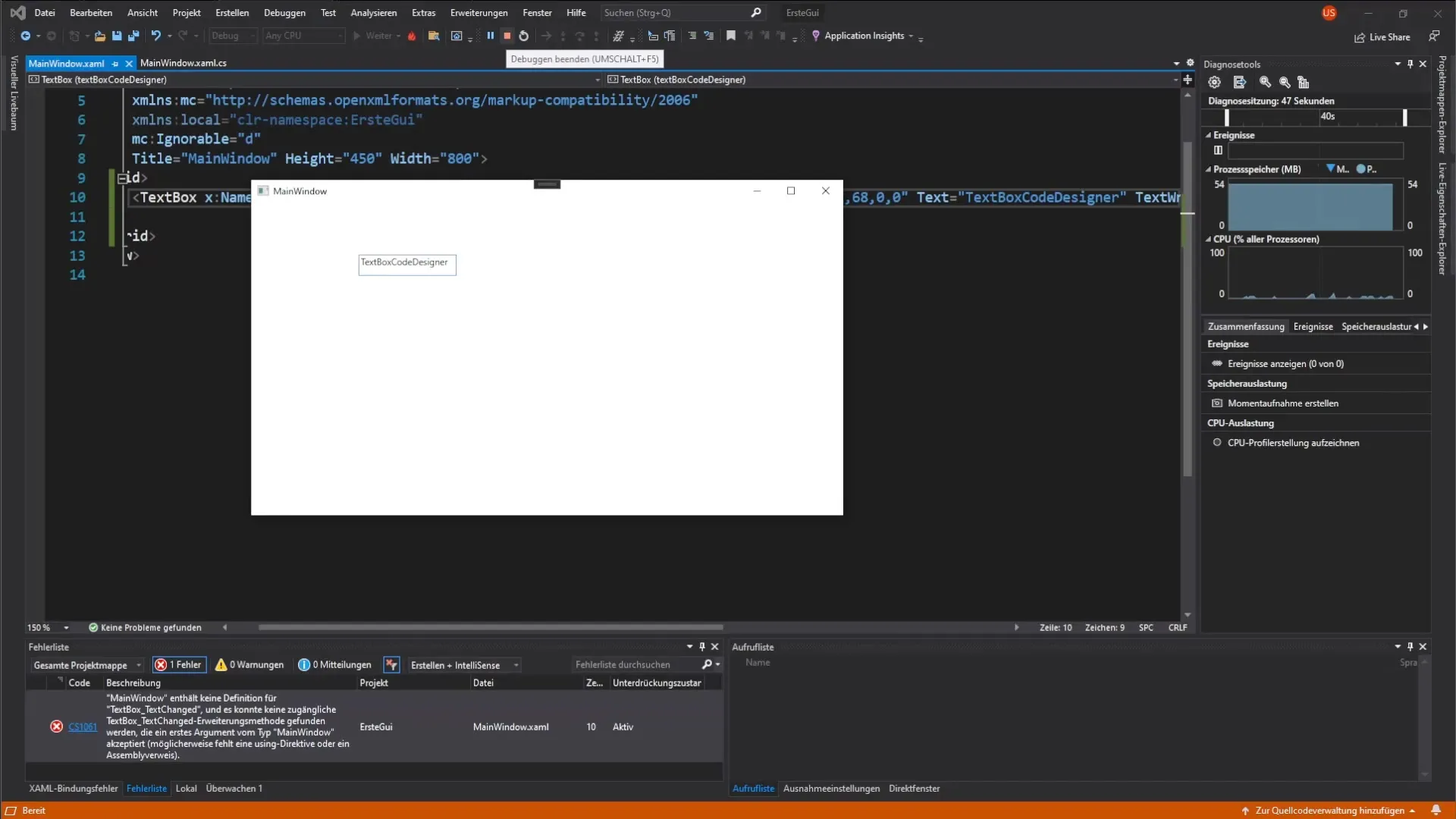 Create and customize a textbox in WPF