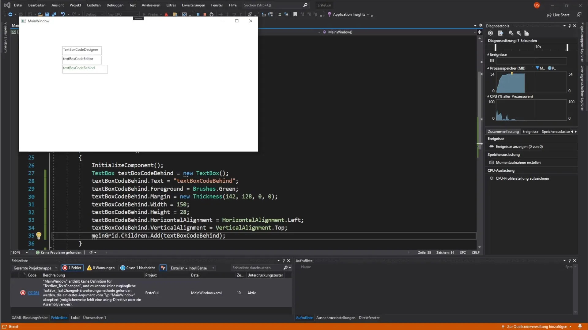 Create and customize a textbox in WPF