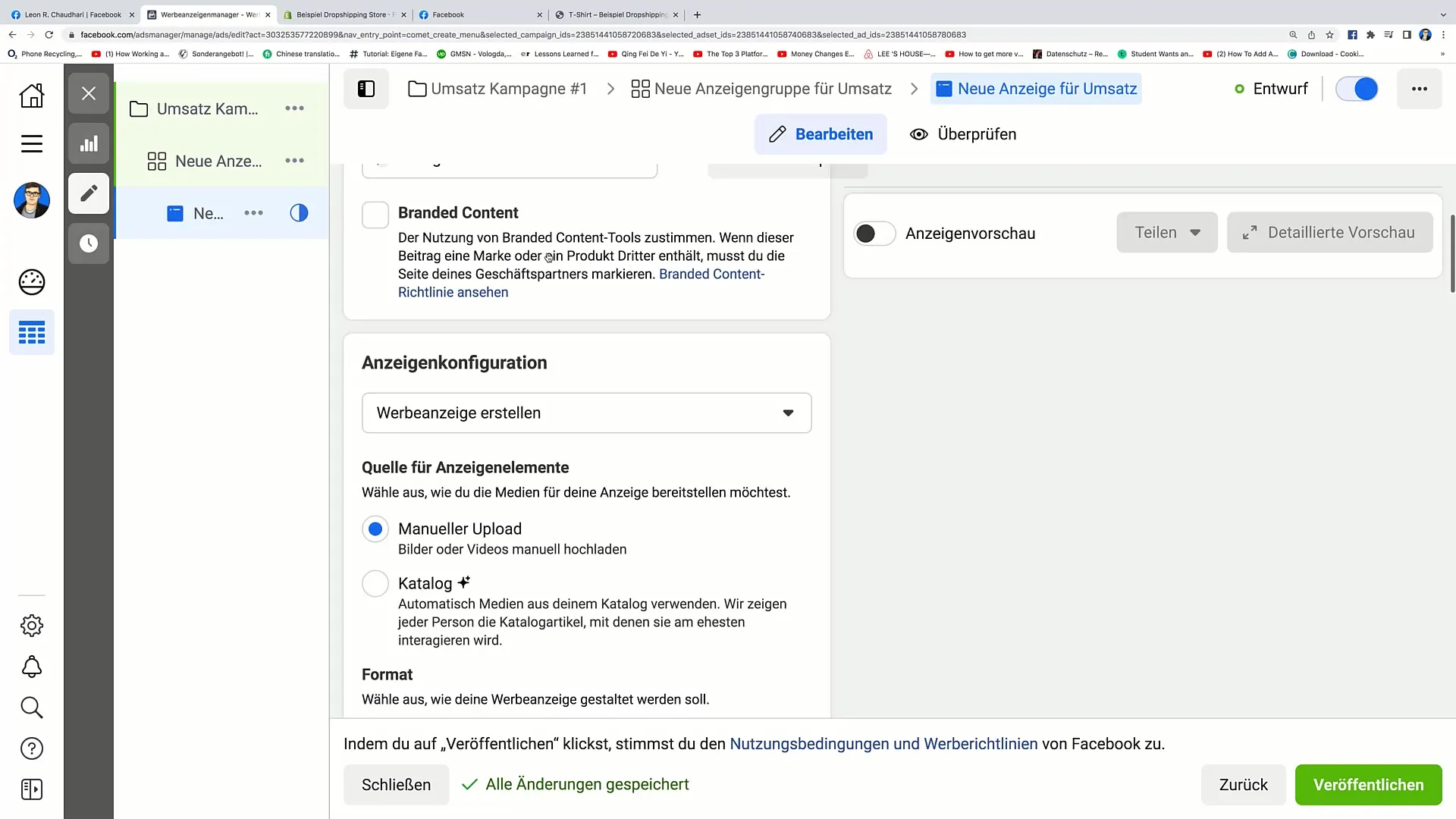 Steg-för-steg-guide för att skapa Facebook-omvandlingsannonser