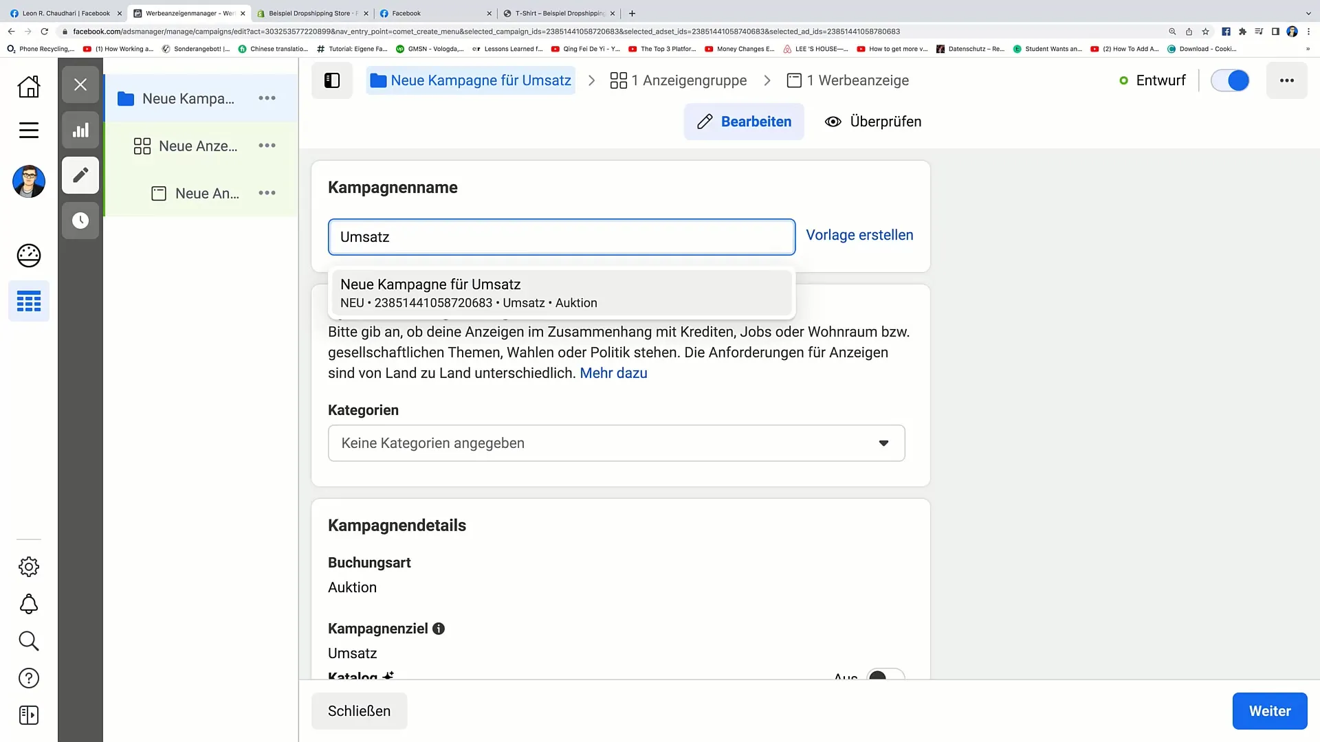 Steg-för-steg-guide för att skapa Facebook-konverteringsannonser