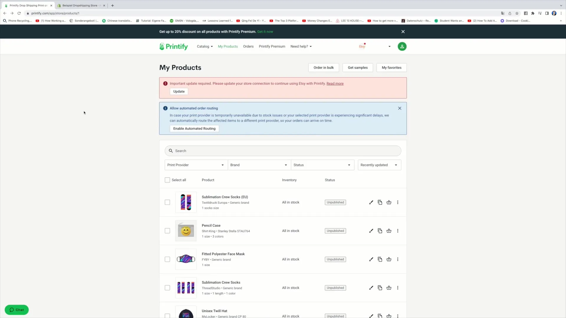 Koppla samman Shopify och Printify - Steg-för-steg-guide för framgångsrik e-handel