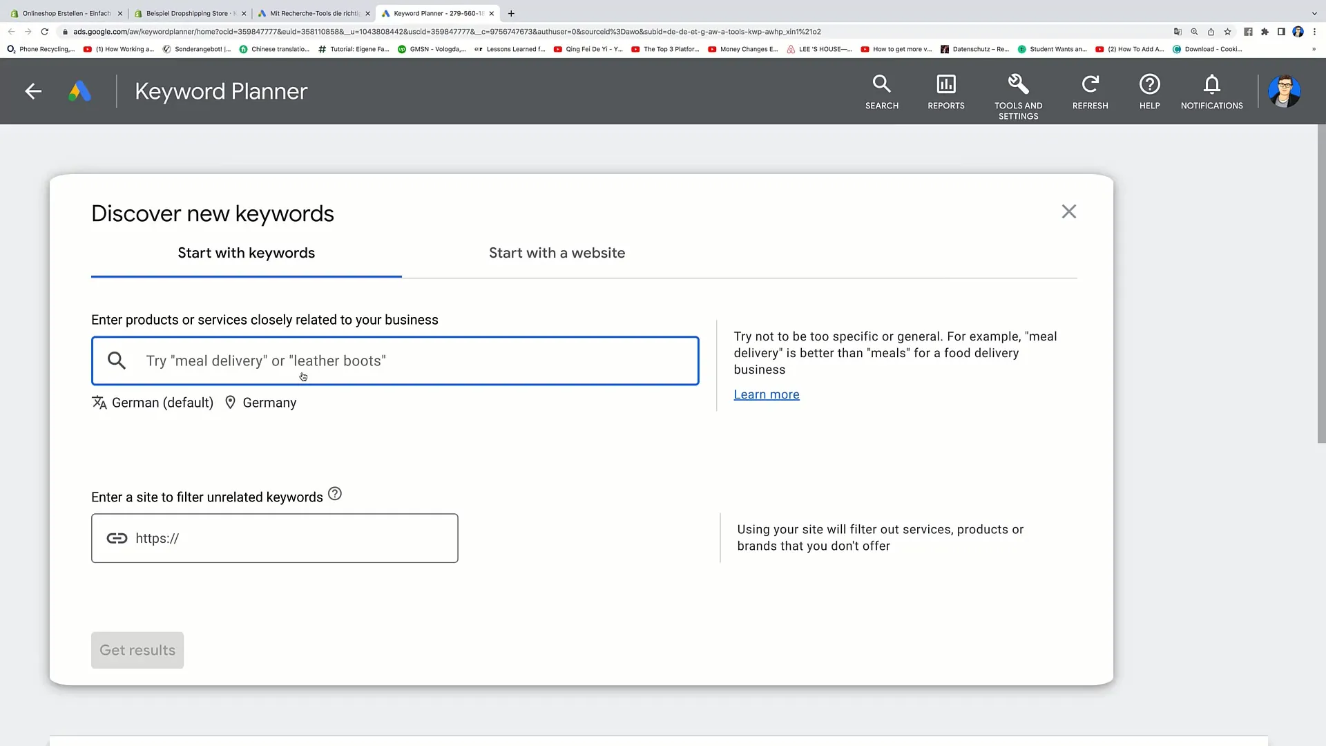 E-handelskurs: Effektiv användning av Google Keyword Planner för din Shopify-blog