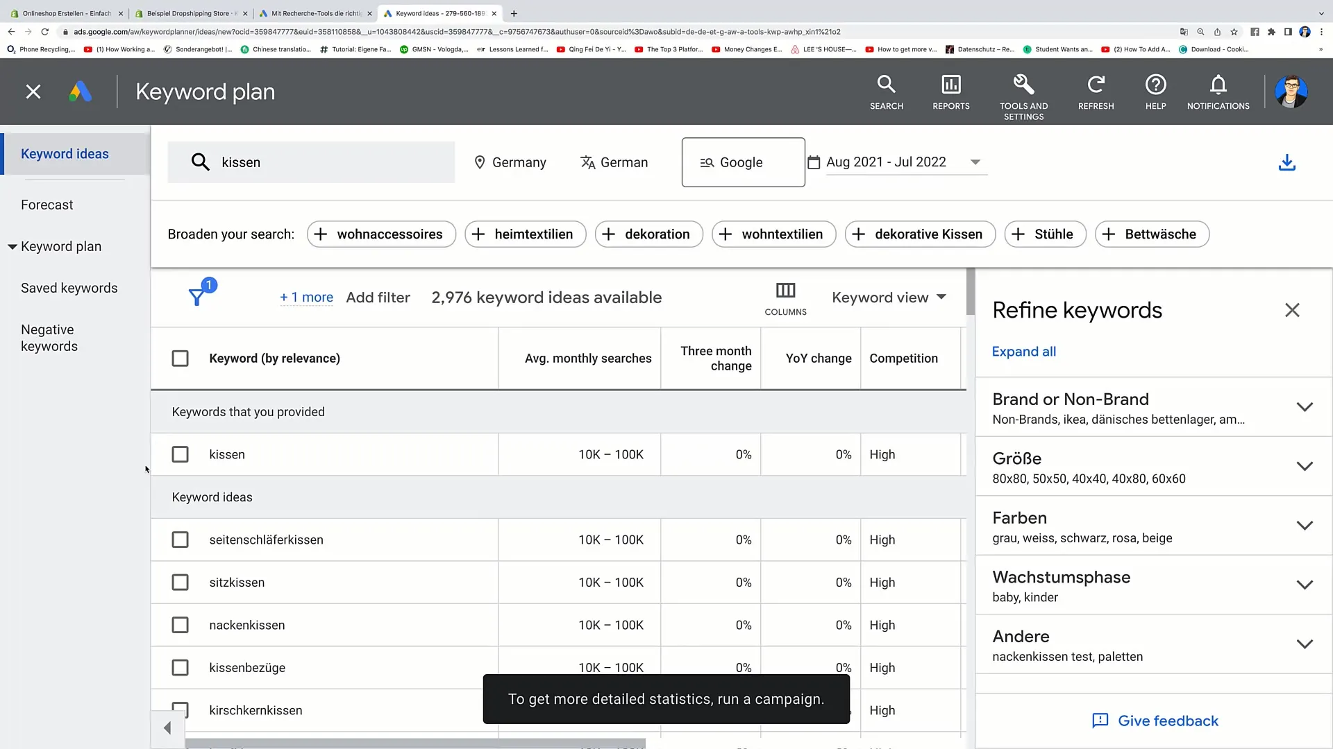 E-handelskurs: Effektiv användning av Google Keyword Planner för din Shopify-blogg