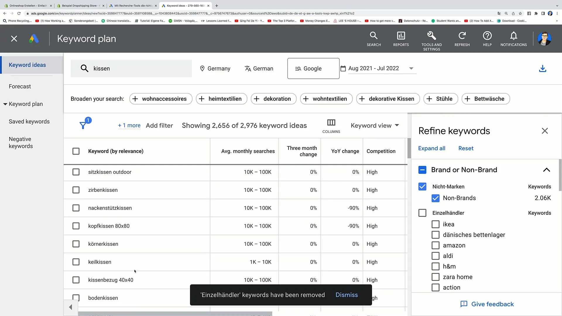 E-handelskurs: Effektiv användning av Google Keyword Planner för din Shopify-blogg