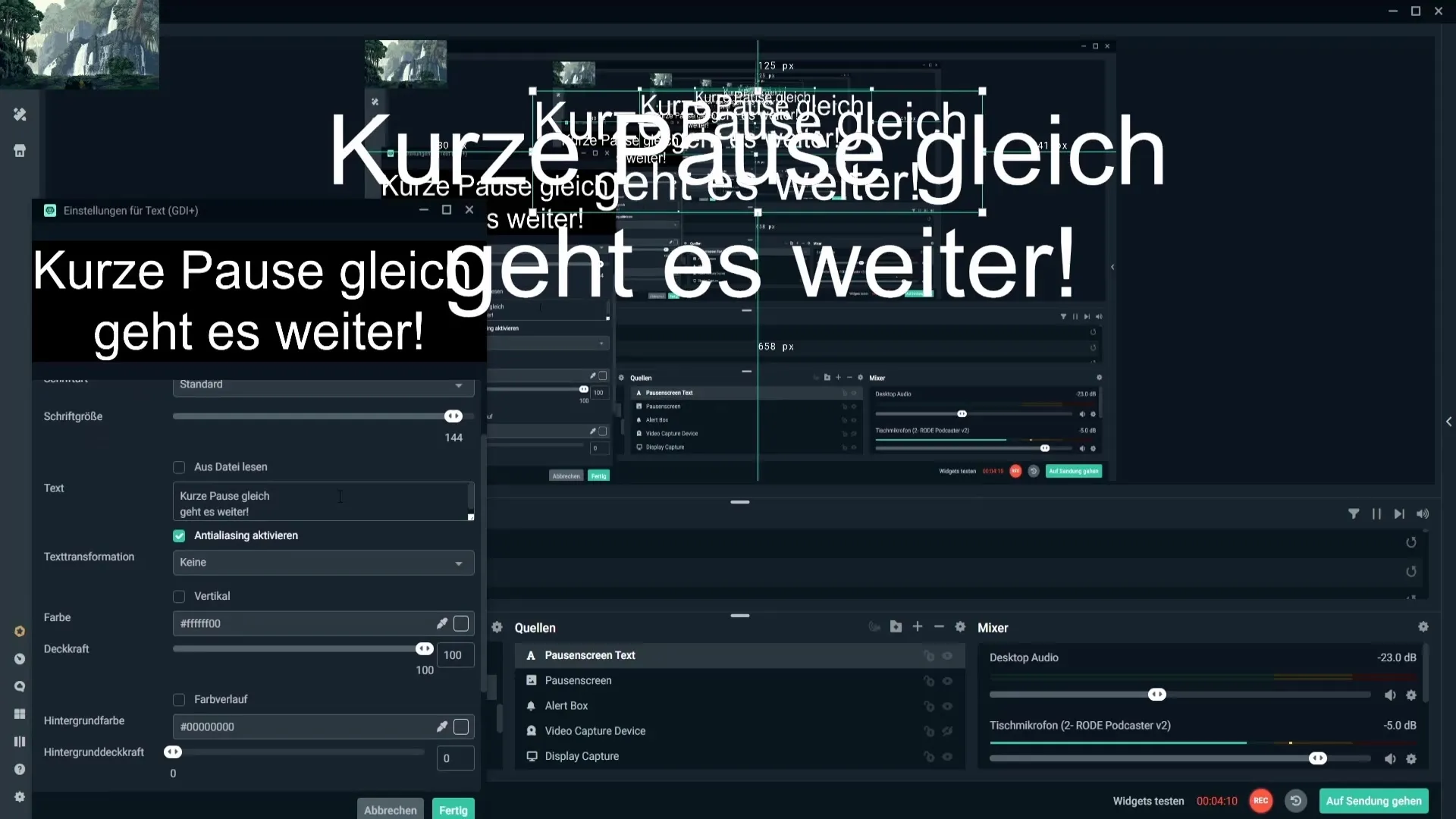 Insertar GIF y texto en Streamlabs Insertar GIF y texto en Streamlabs