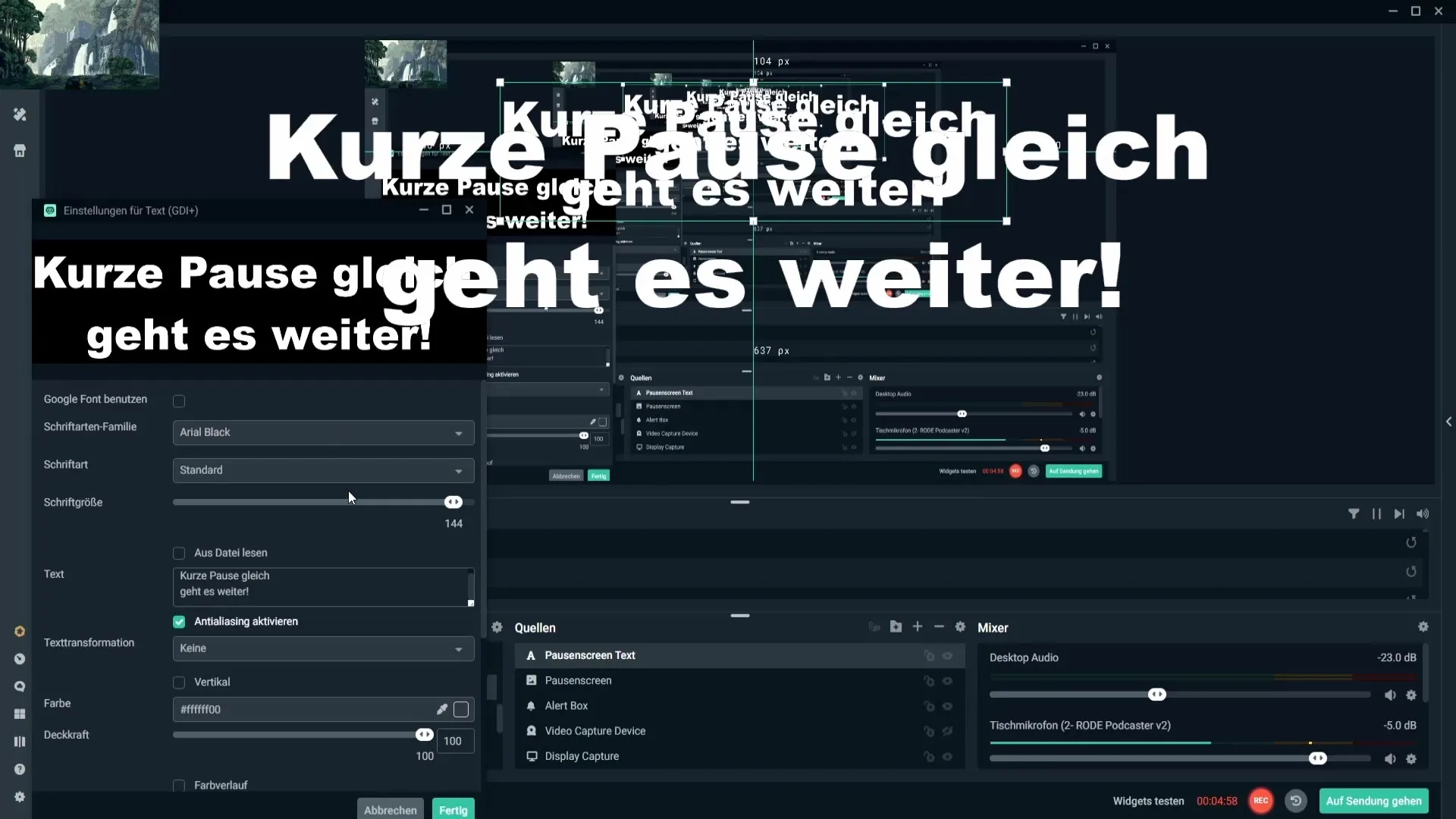 Insertar GIF y texto en Streamlabs Insertar GIF y texto en Streamlabs