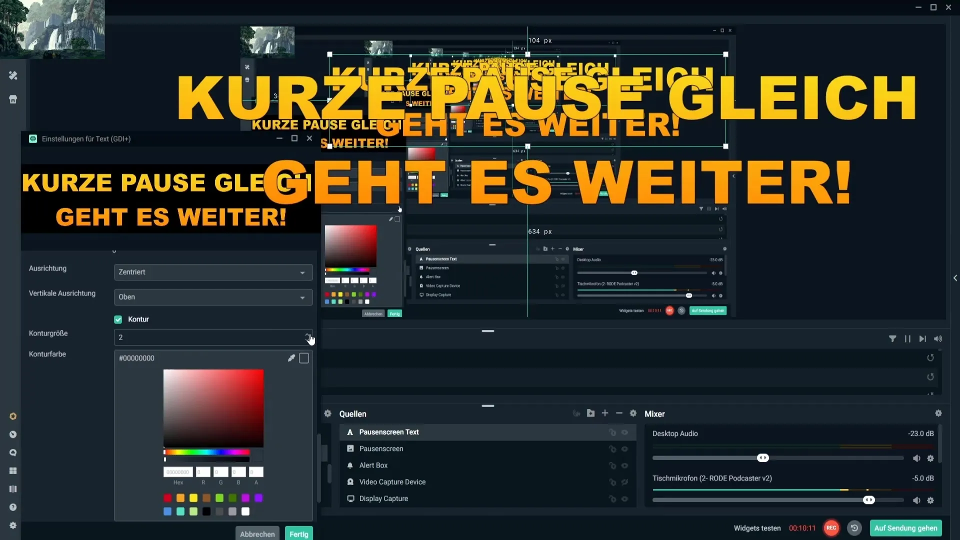 Insertar GIF y texto en Streamlabs Insertar GIF y texto en Streamlabs