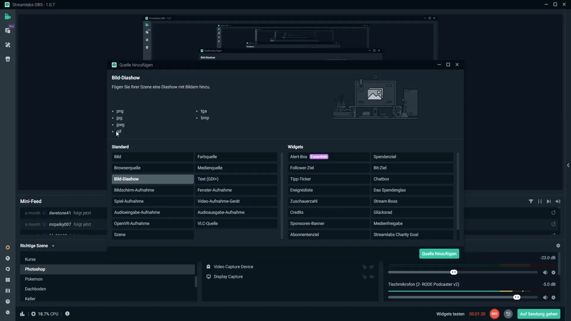 Insertar GIF y texto en Streamlabs Insertar GIF y texto en Streamlabs