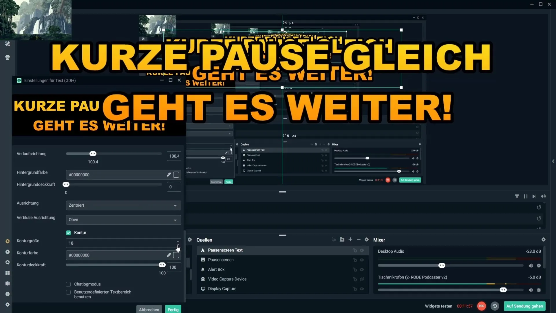 Agregar GIF y texto en Streamlabs Insertar GIF y texto en Streamlabs