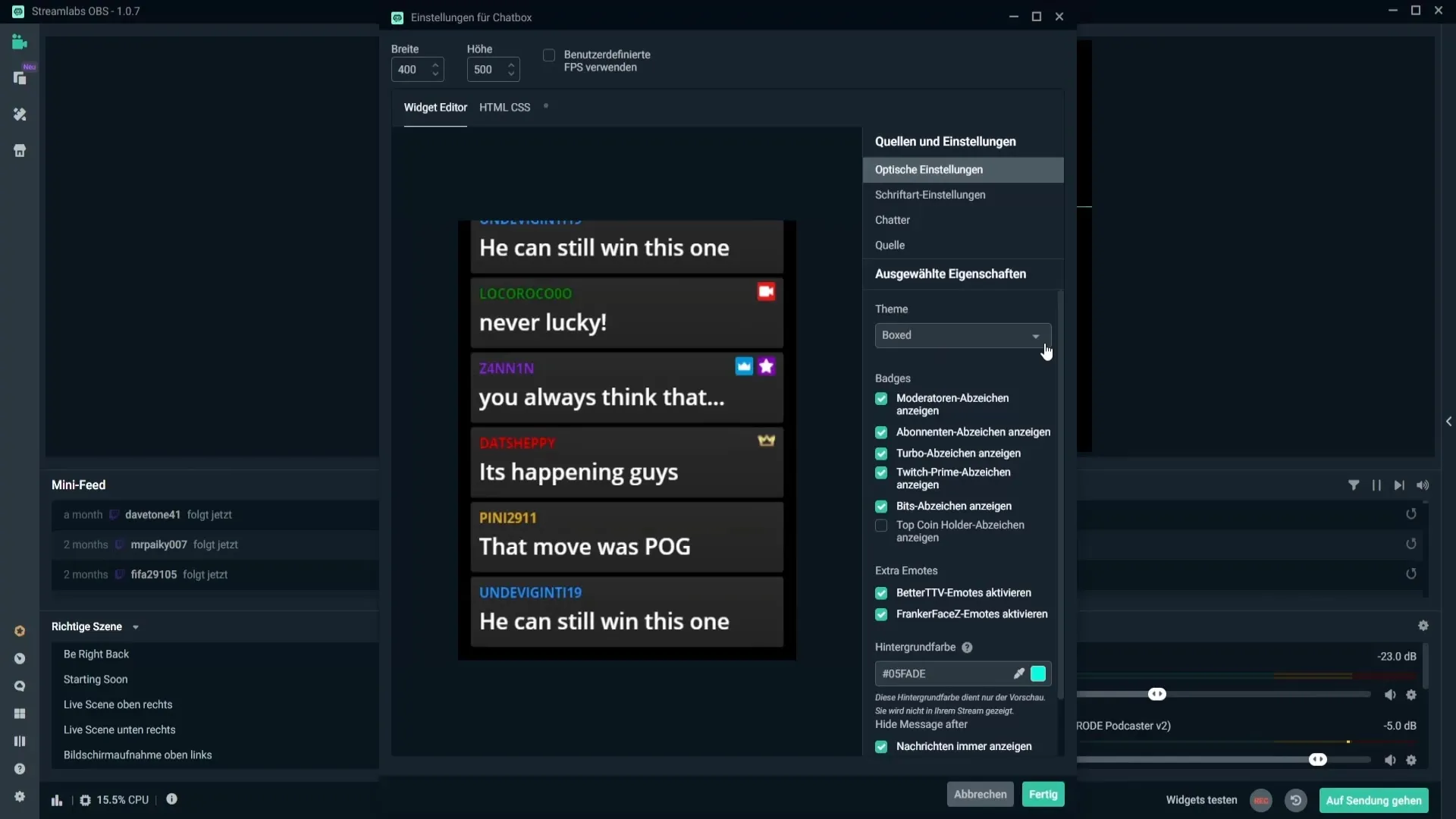 Streamlabs OBS: Configurar la caja de chat de manera óptima Streamlabs OBS: Configurar la caja de chat de manera óptima