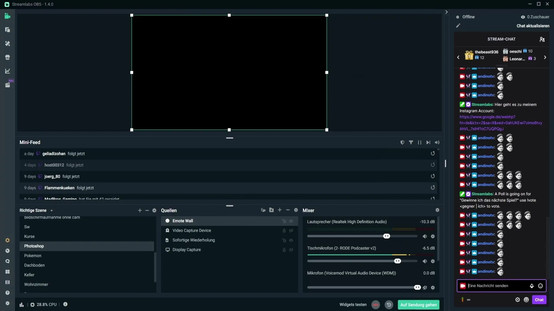 Configurar el Emote Wall de manera efectiva en Streamlabs OBS