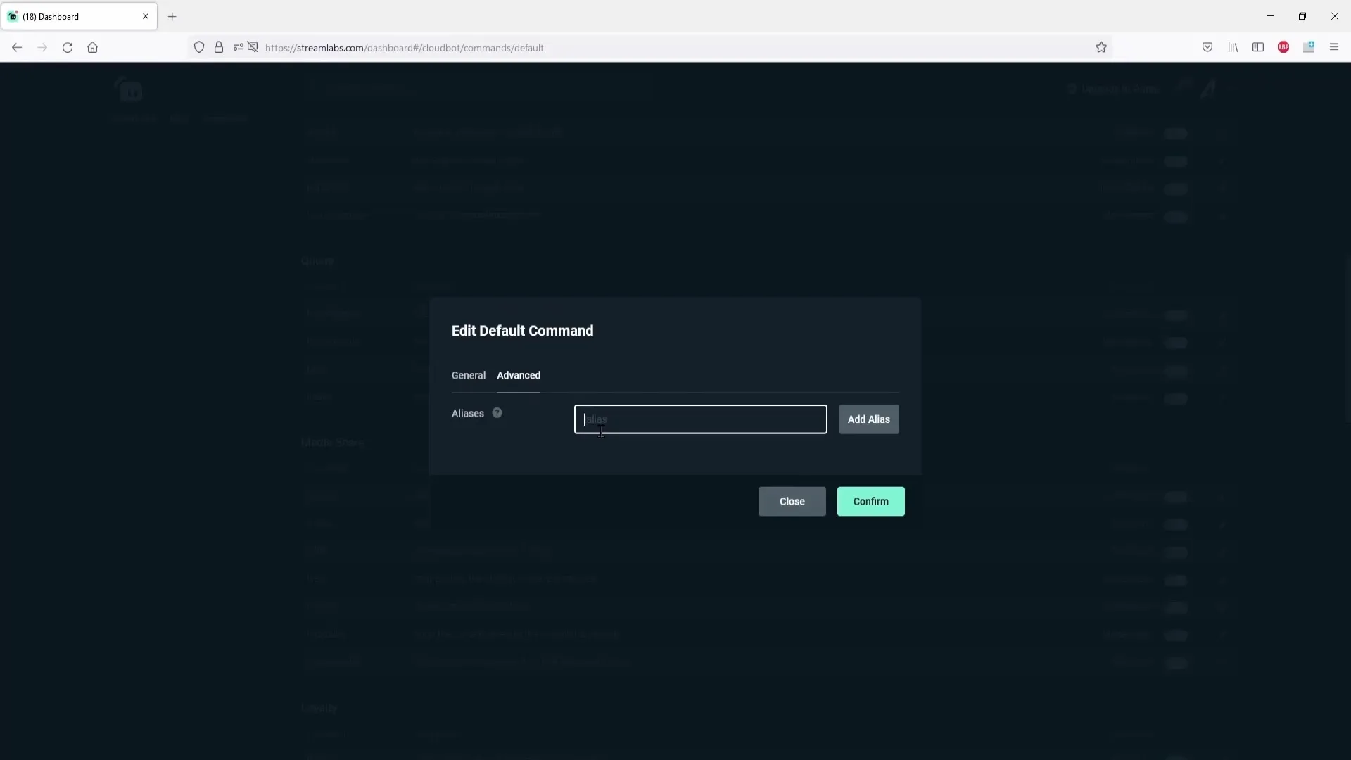 Crear y gestionar colas en Streamlabs OBS