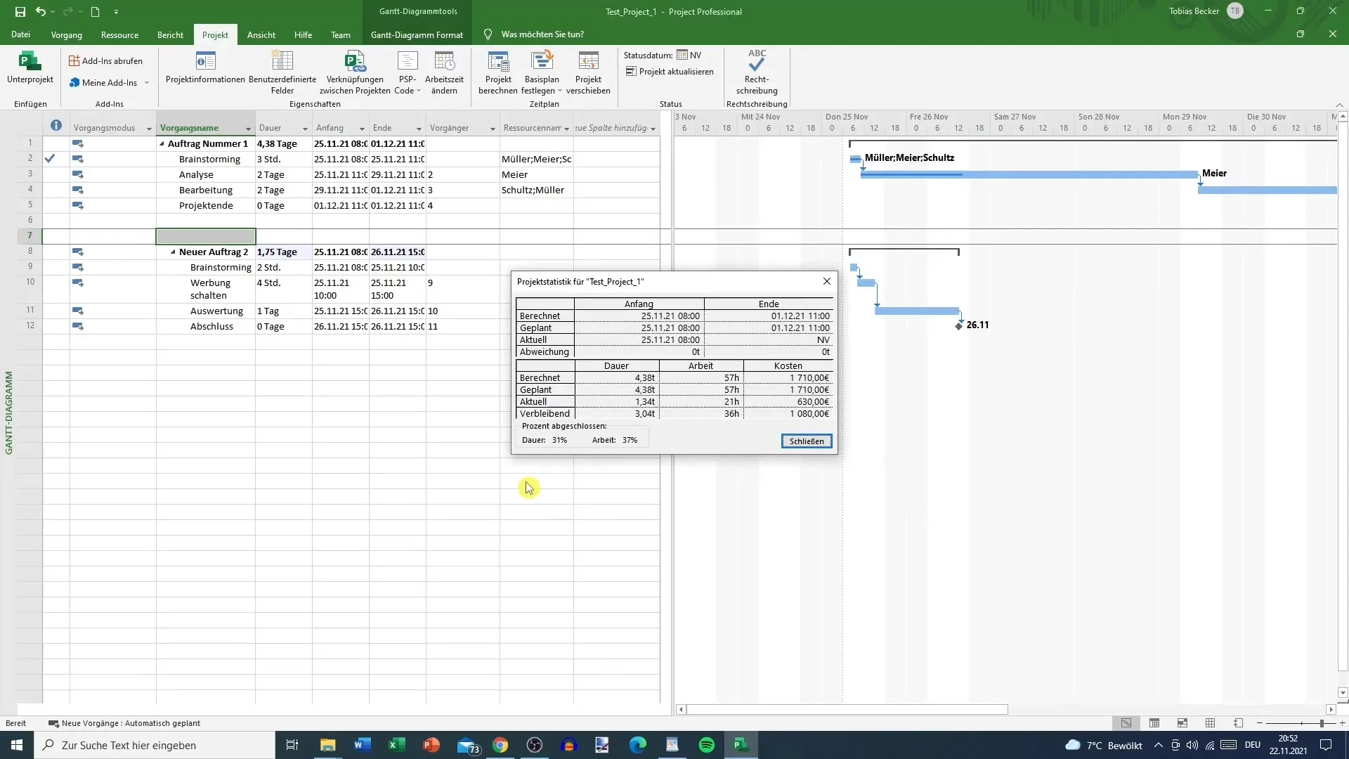 MSプロジェクトでコストを効率的に設定する