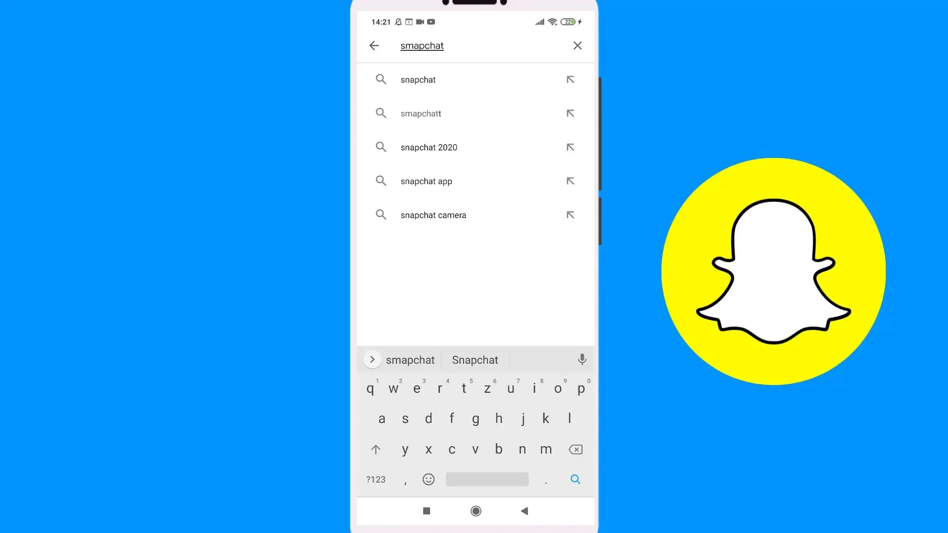 Snapchat-sovelluksen lataaminen tehty helpoksi