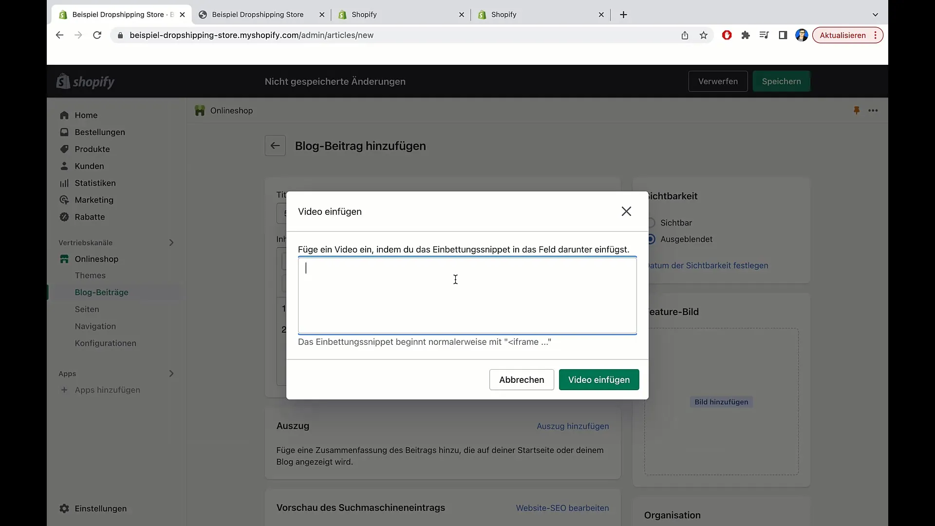 Blog-Beiträge erfolgreich in Shopify erstellen Blog-Beiträge erfolgreich in Shopify erstellen