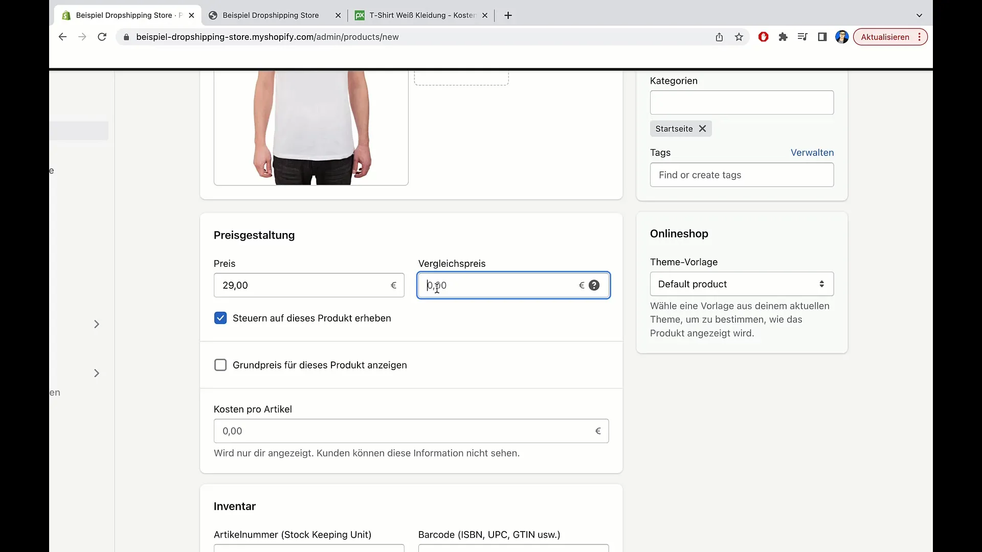 E-Commerce-Kurs: Shopify - Produkte anlegen und Bestellprozess abwickeln E-Commerce-Kurs: Shopify - Produkte anlegen und Bestellprozess abwickeln