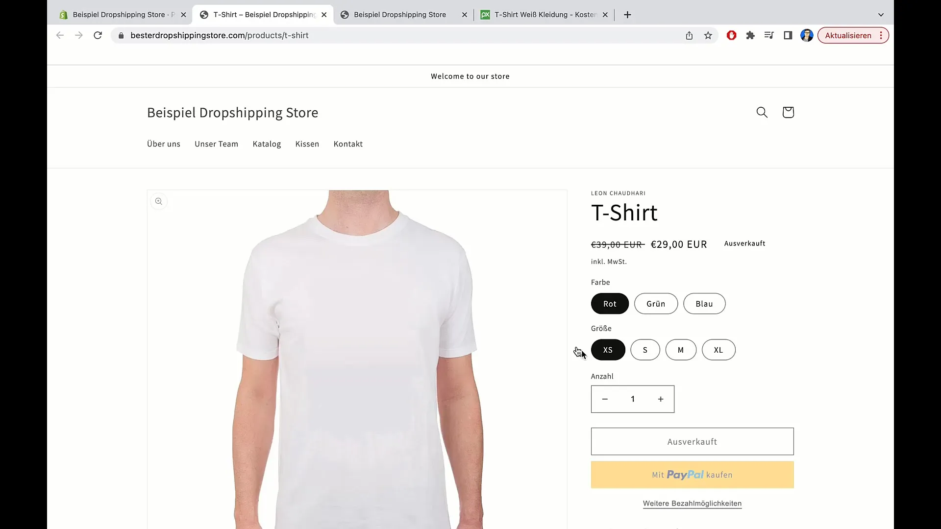 E-Commerce-Kurs: Shopify - Produkte anlegen und Bestellprozess abwickeln E-Commerce-Kurs: Shopify - Produkte anlegen und Bestellprozess abwickeln