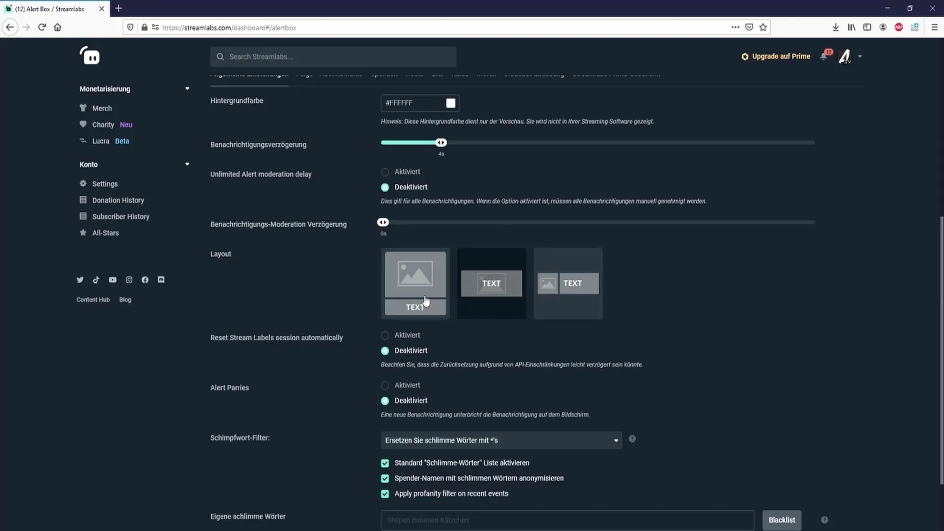 Configurar alertas en Streamlabs de manera segura y eficiente Configurar alertas en Streamlabs de manera segura y eficiente