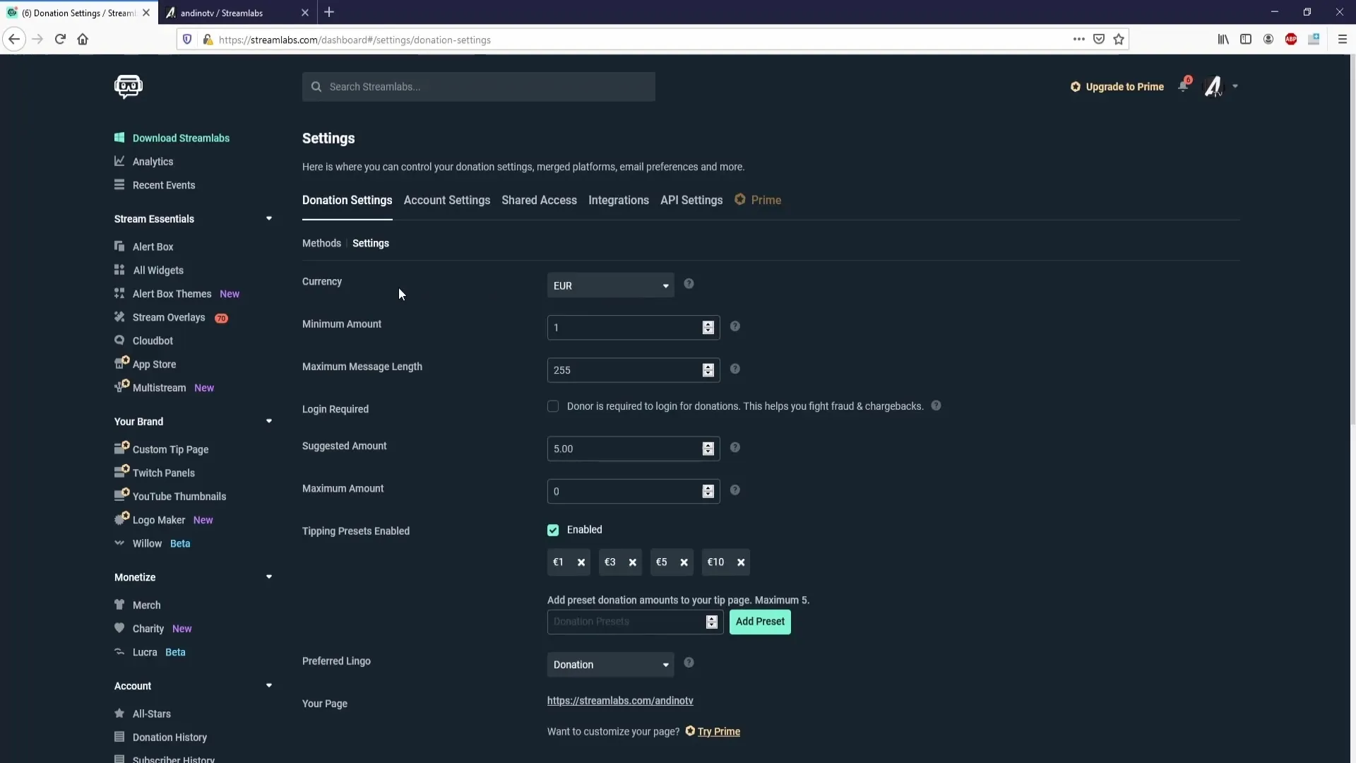 Configurar donaciones en Twitch en 10 pasos Configurar donaciones en Twitch en 10 pasos