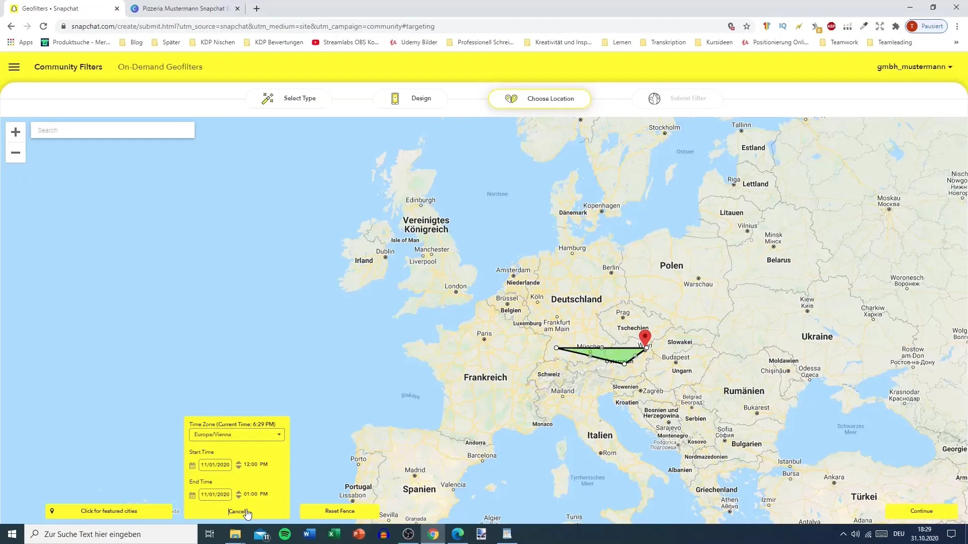 Luo geofiltteri Snapchatille - vaihe vaiheelta -opas Geofiltrien luominen Snapchatille - vaiheittainen opas