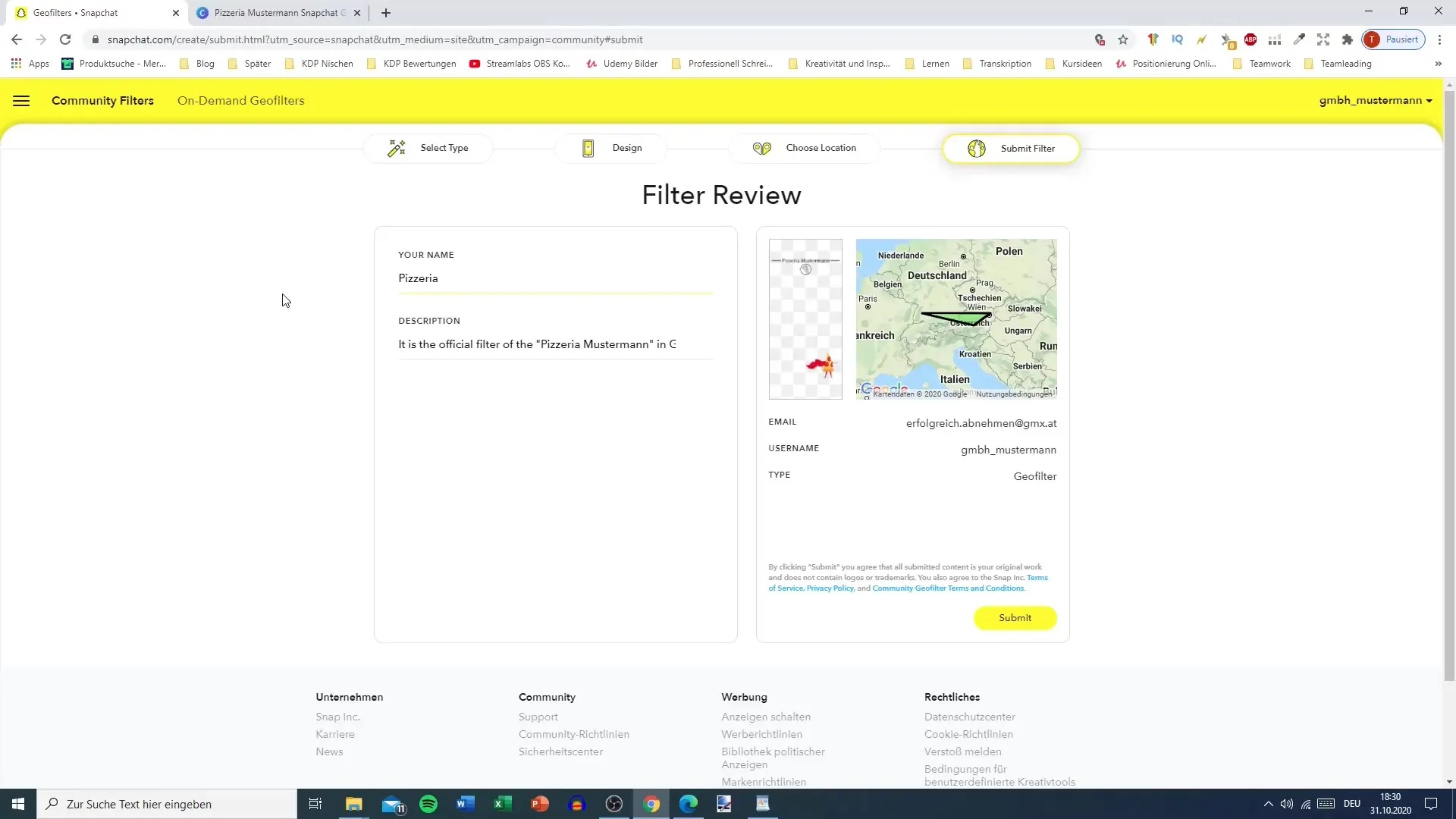Geofiltteri luominen Snapchatille - vaiheittainen opas Luo geosuodatin Snapchatille - step-by-step ohjeet
