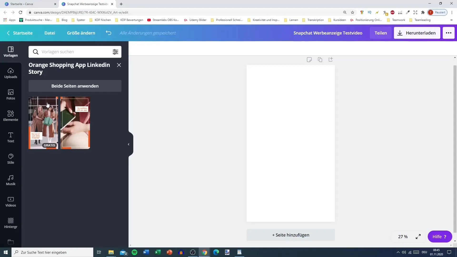 Snapchat-mainosten suunnittelu Canvan avulla: Näin se onnistuu nopeasti ja helposti