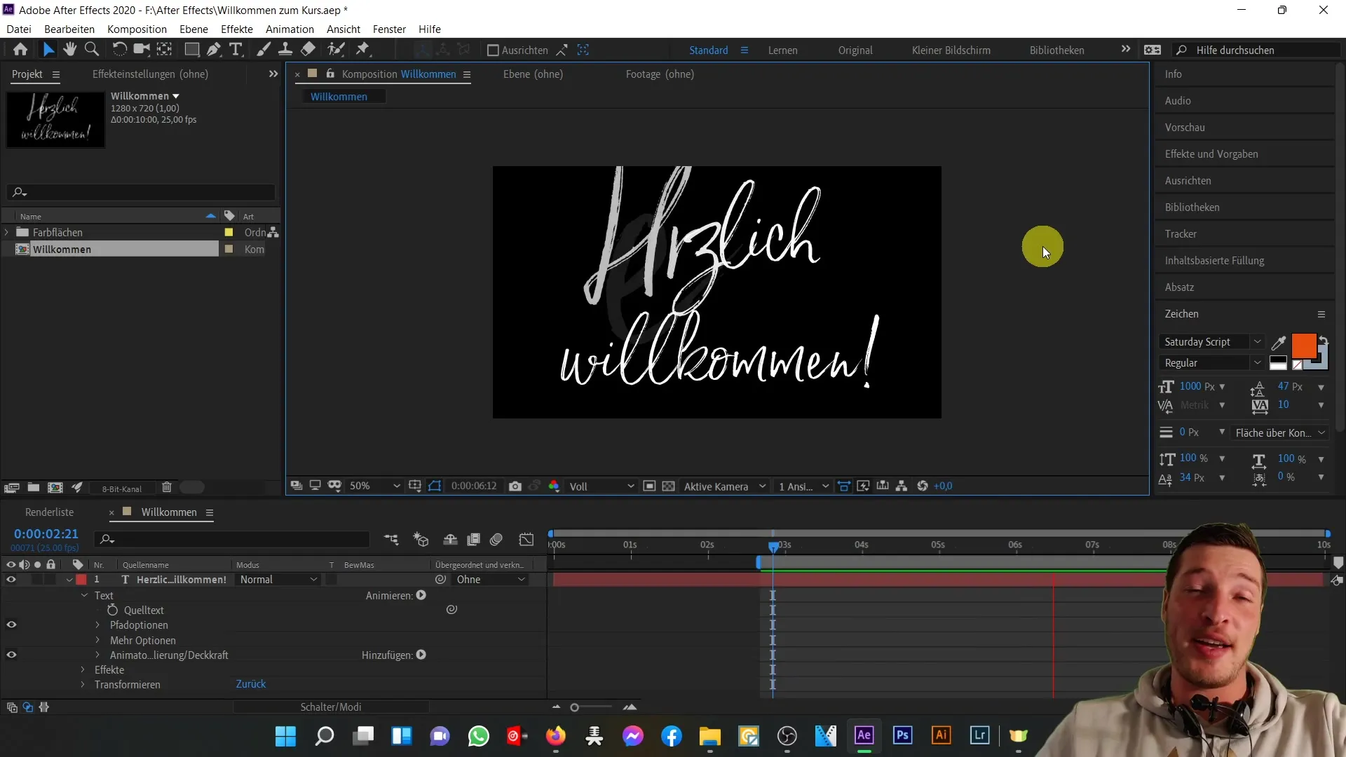 Einführung in den After Effects-Kurs: Deine ersten Schritte