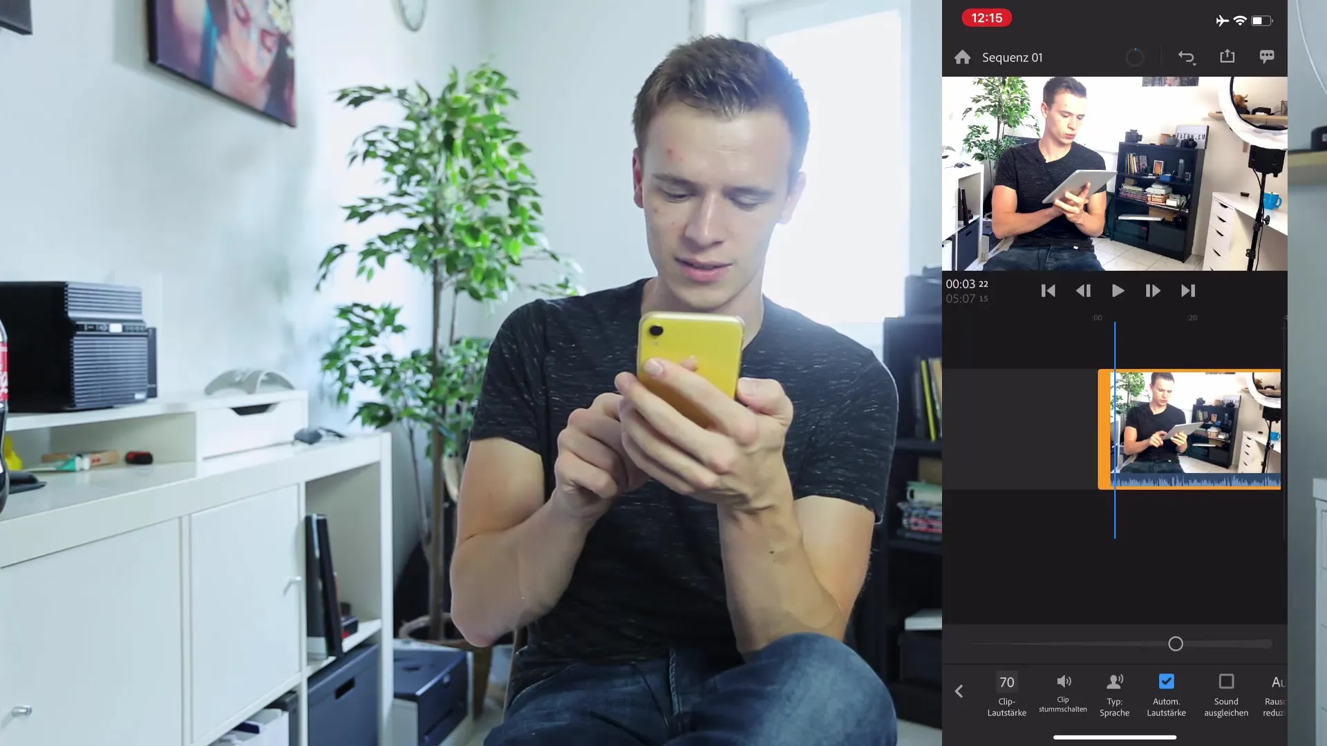 Videoredigering og farvegradering med smartphones