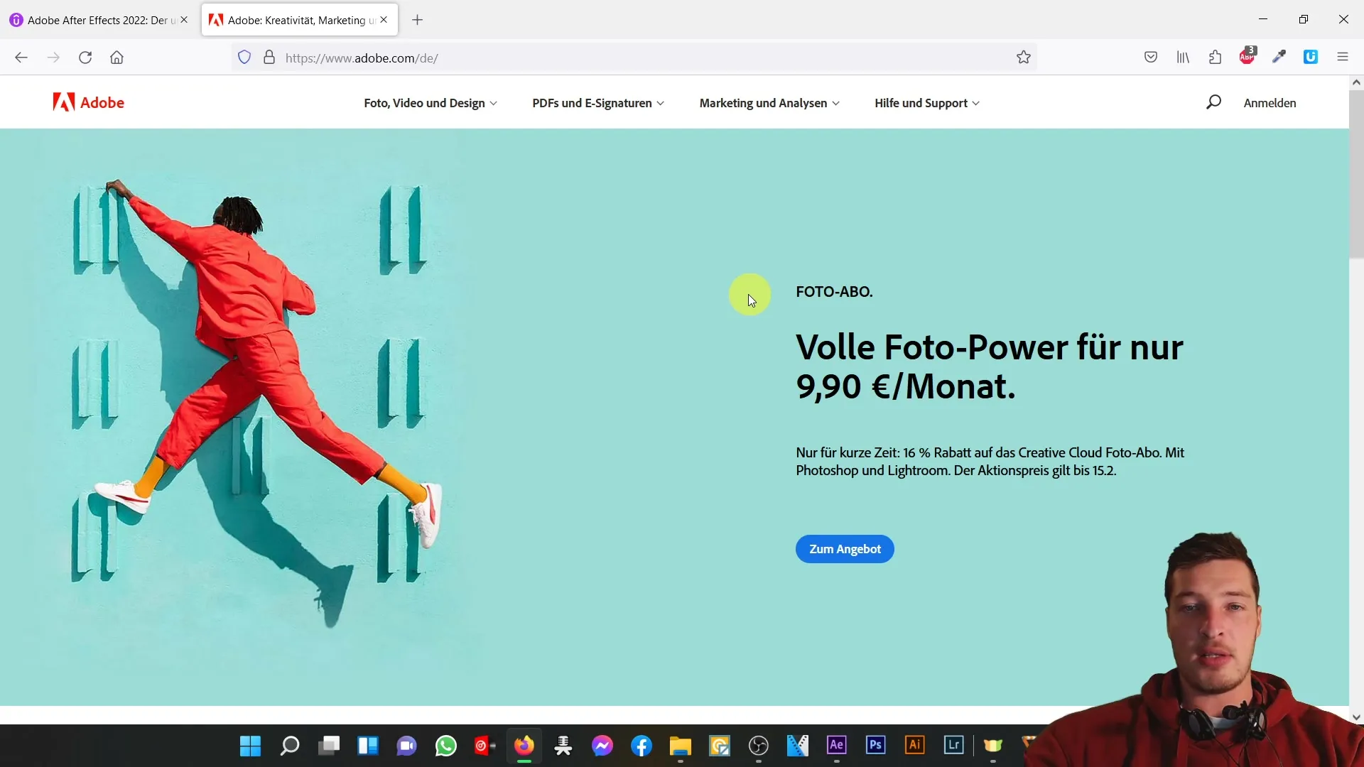 Anleitung zur Beschaffung von Adobe After Effects