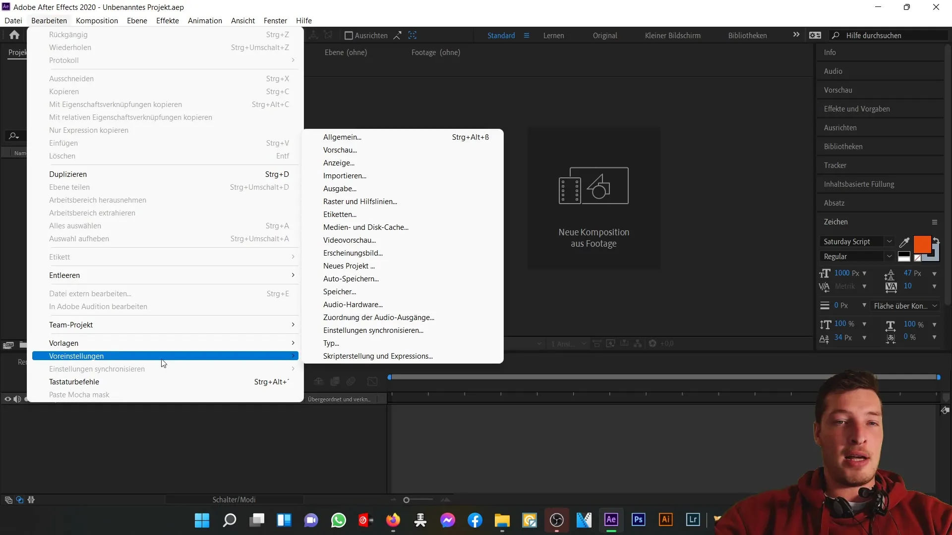 After Effects-Tutorial: Grundlegende Einrichtung für Einsteiger