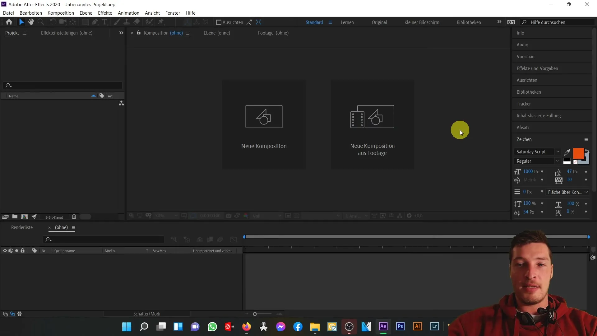 After Effects-Tutorial: Grundlegende Einrichtung für Einsteiger