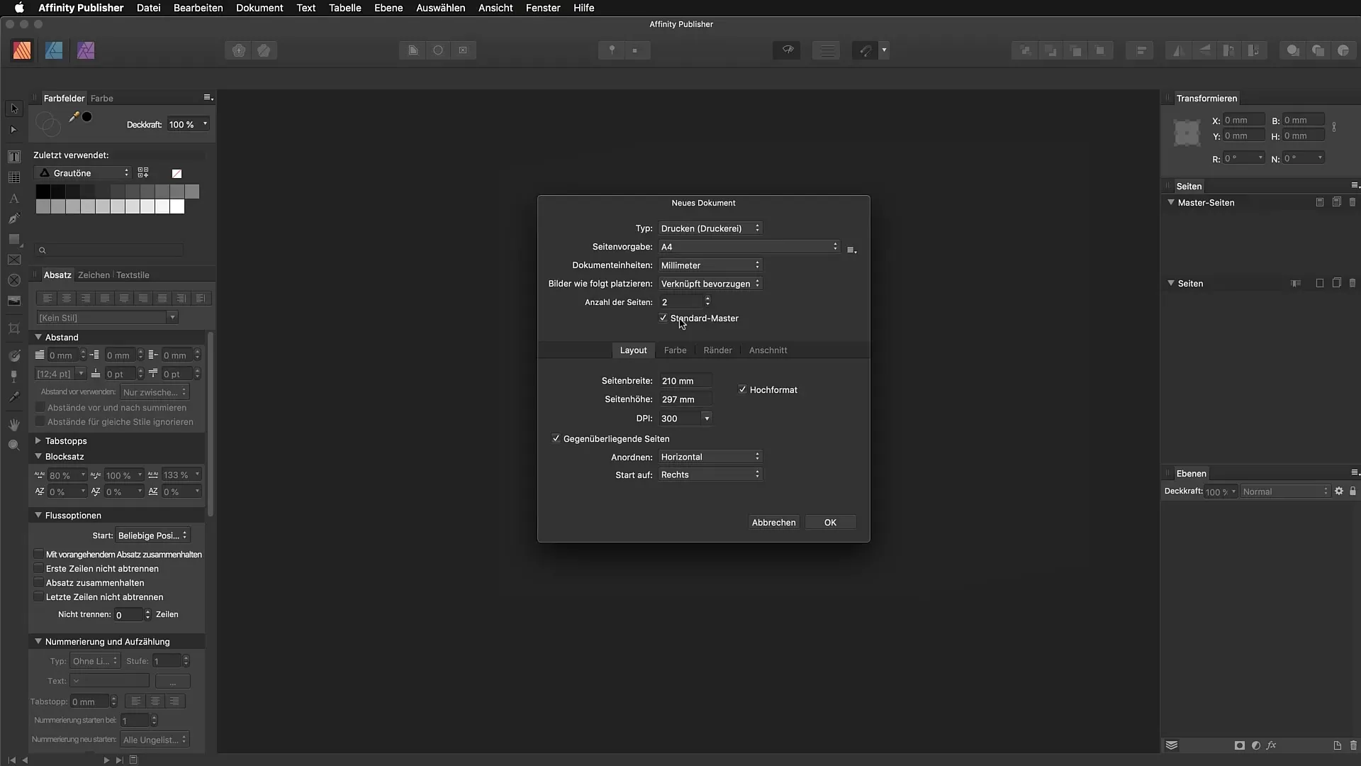 Affinity Publisherでプロフェッショナルな文書レイアウトを作成する Affinity Publisherでプロフェッショナルなドキュメントレイアウトを作成する